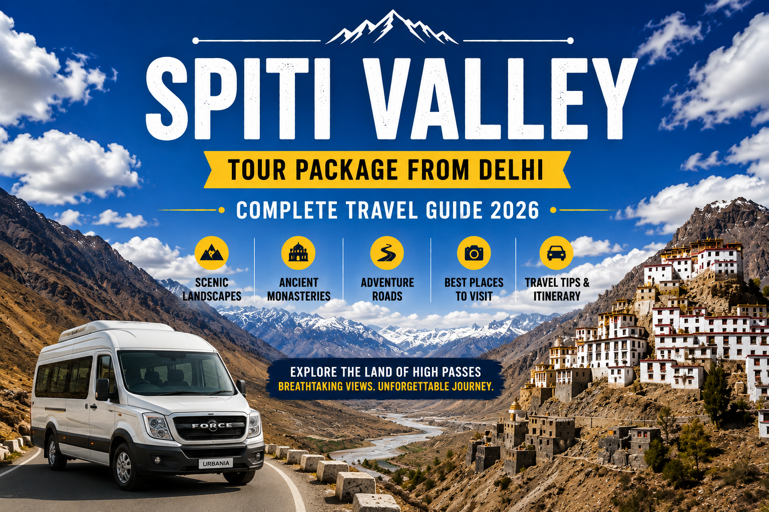 Spiti Valley Tour Package from Delhi – Complete Travel Guide 2026